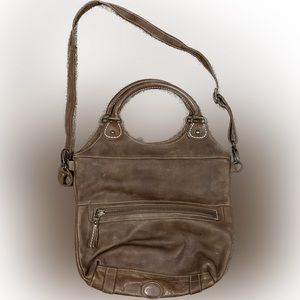 Large Genuine Leather Roots Bag